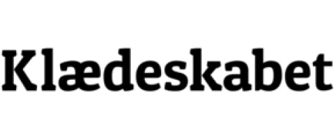 Logo klaedeskabet.dk på shopogstøt.dk